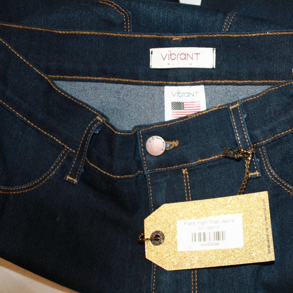 Vibrant Jeans - Flare High Rise Jeans - 2XL - Picture 2 of 7